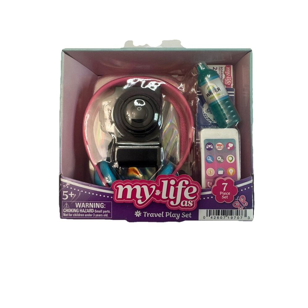 My Life As Travel Play Set 18” Doll Accessories Camera Backpack NEW